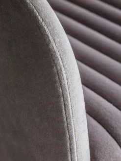 Silla de escritorio de terciopelo regulable en altura Murray