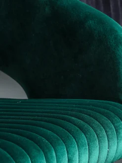 Silla de escritorio de terciopelo regulable en altura Murray