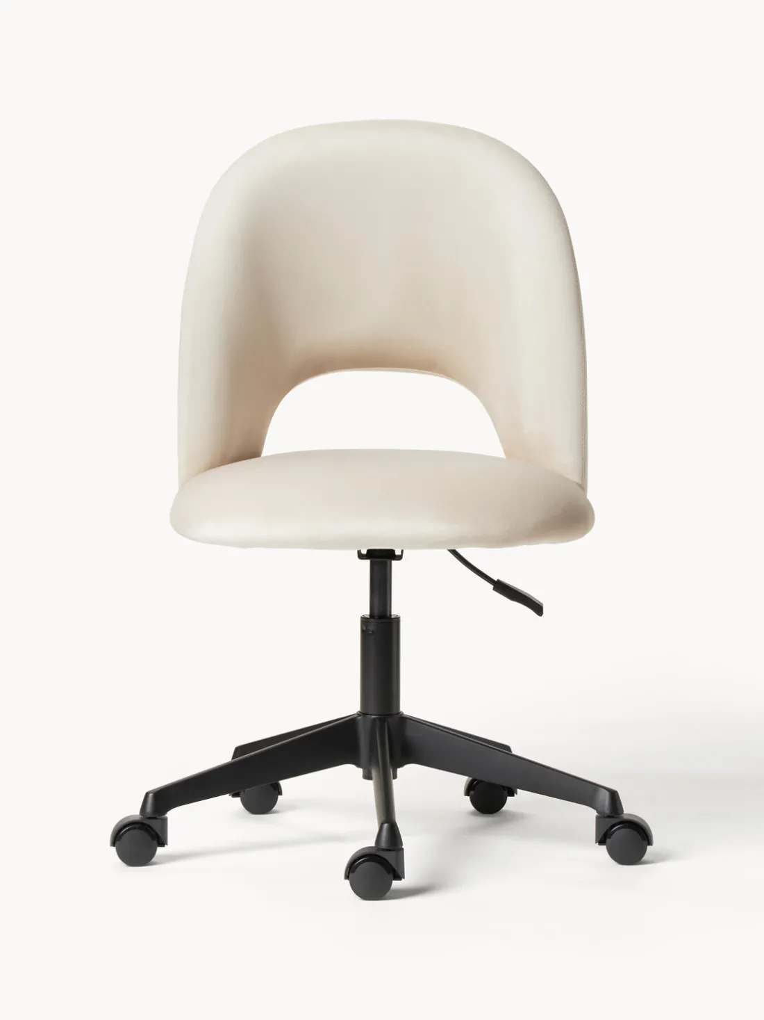 Silla de escritorio de terciopelo Rachel, altura regulable