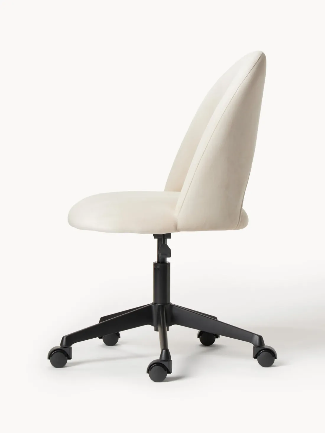 Silla de escritorio de terciopelo Rachel, altura regulable