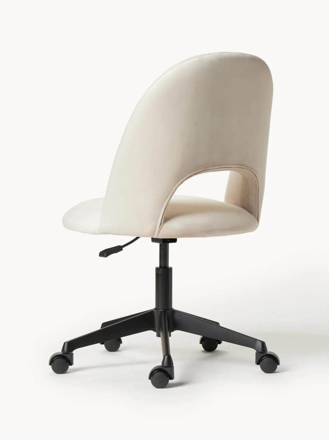 Silla de escritorio de terciopelo Rachel, altura regulable