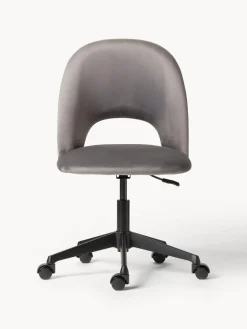 Silla de escritorio de terciopelo Rachel, altura regulable