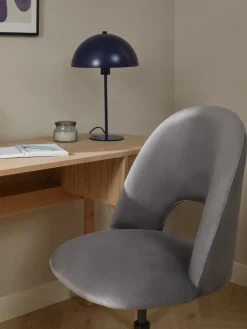 Silla de escritorio de terciopelo Rachel, altura regulable