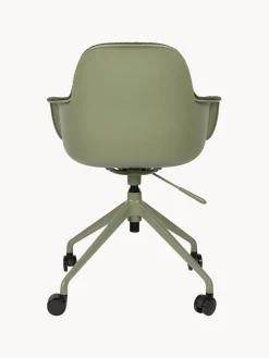 Silla de escritorio en tejido bouclé Albert, regulable en altura