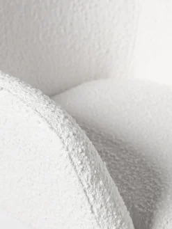 Silla de escritorio en tejido bouclé Lucie