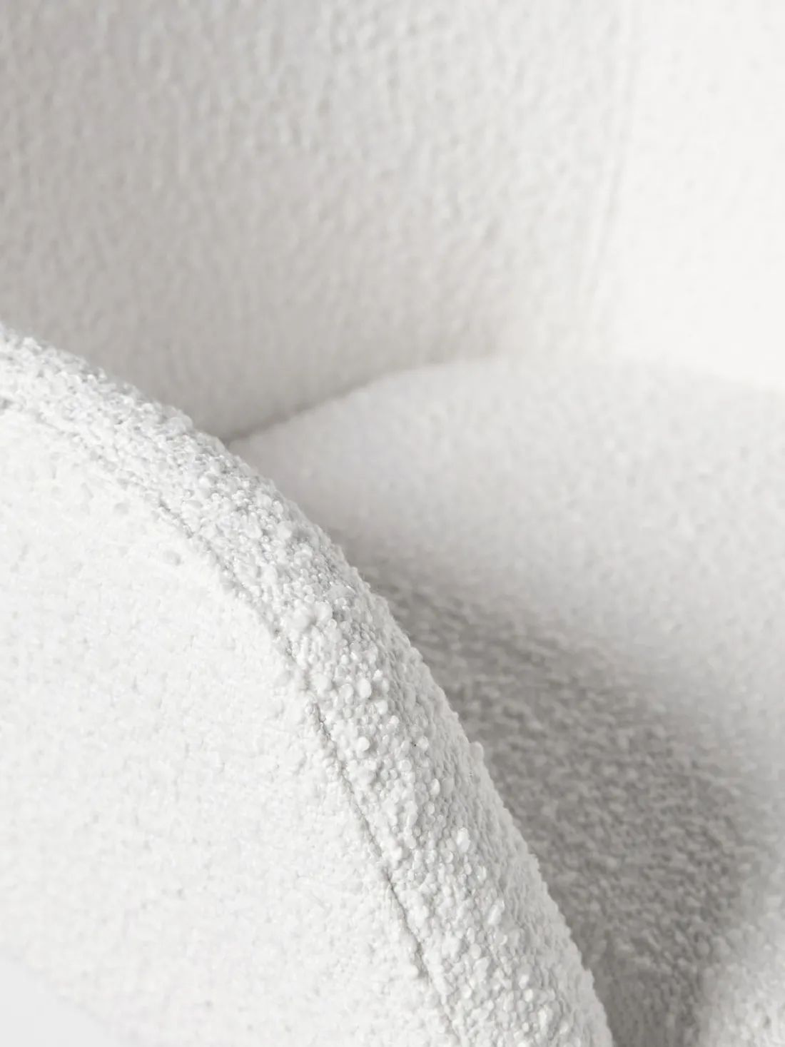 Silla de escritorio en tejido bouclé Lucie