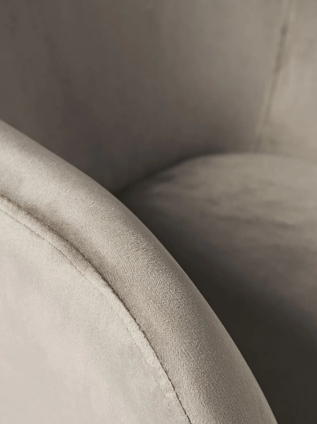 Silla de escritorio en terciopelo Lucie