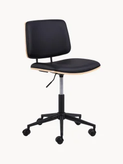 Silla de escritorio giratoria de piel sintética Owen, regulable en altura