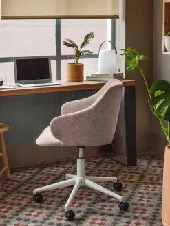 Silla de escritorio tapizada regulable en altura Einara