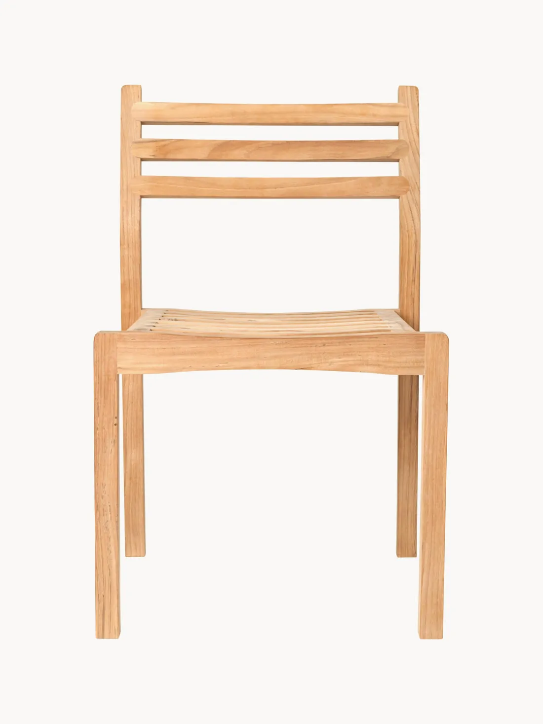 Silla de jardín apilable de madera de teca AH501