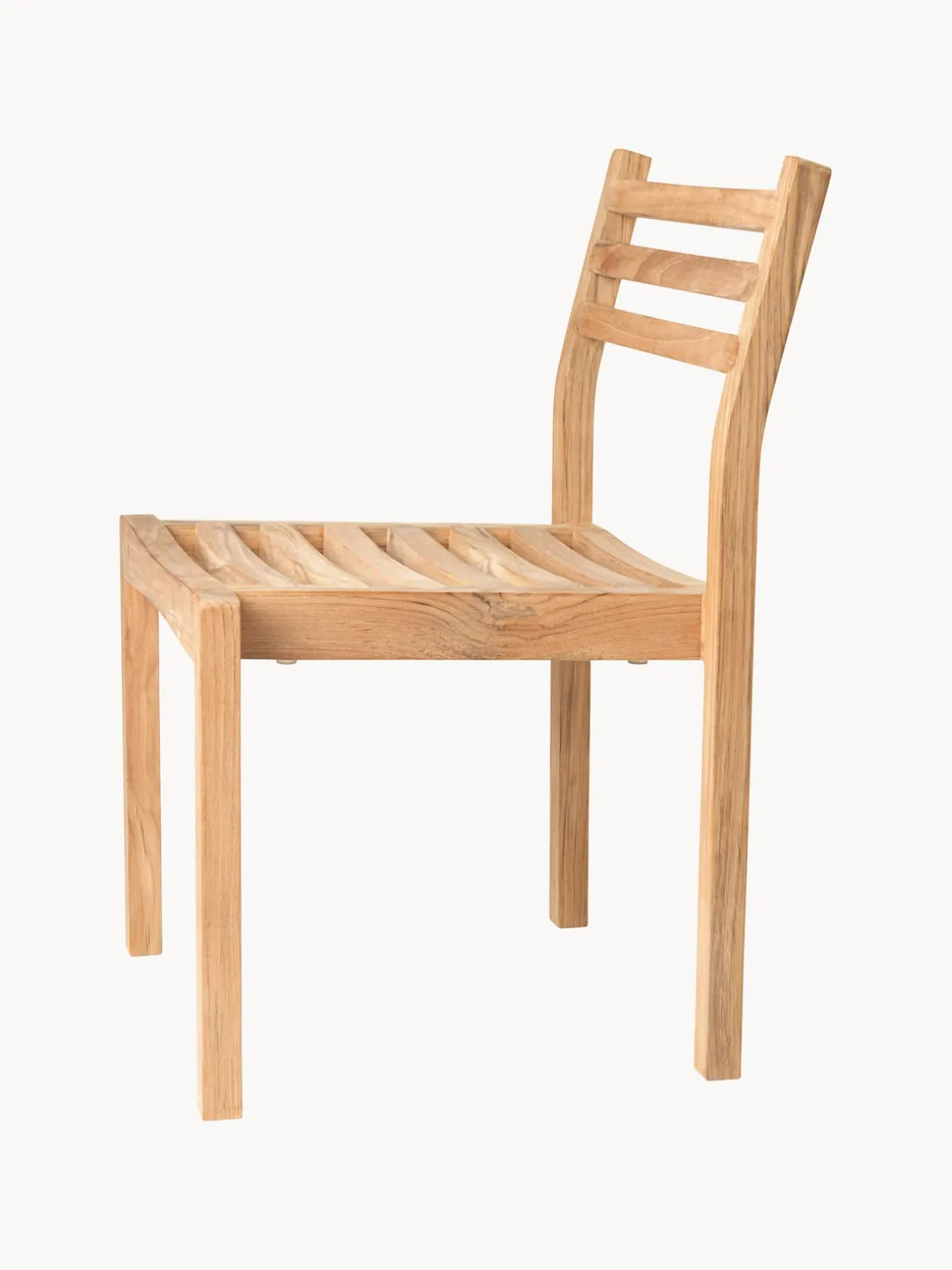 Silla de jardín apilable de madera de teca AH501