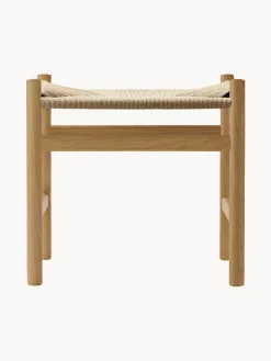 Silla de madera con asiento tejido a mano CH36