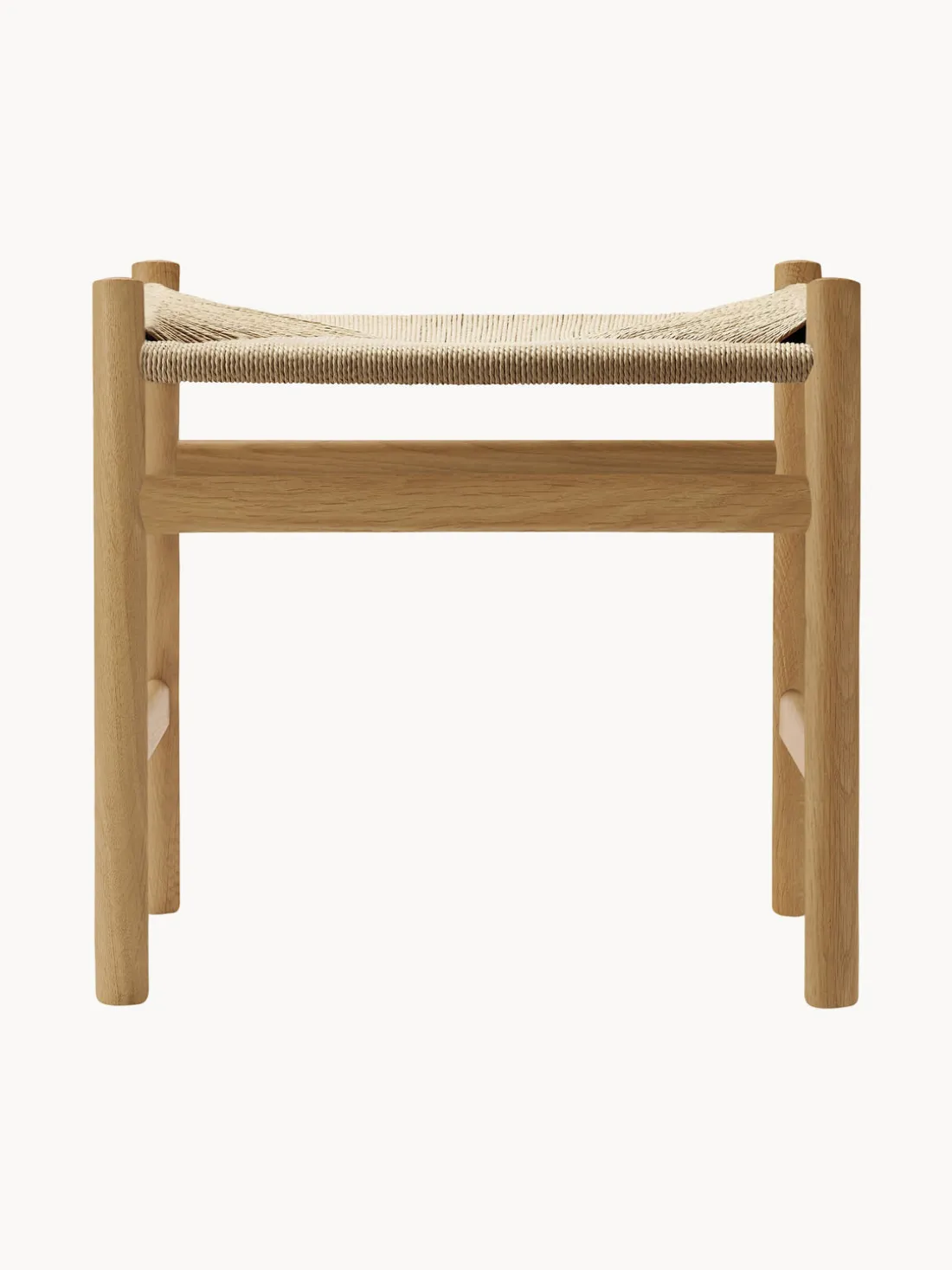 Silla de madera con asiento tejido a mano CH36