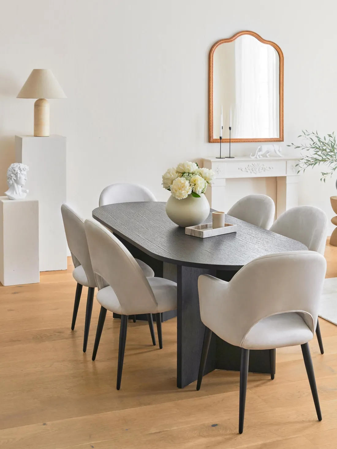 Silla de terciopelo Rachel