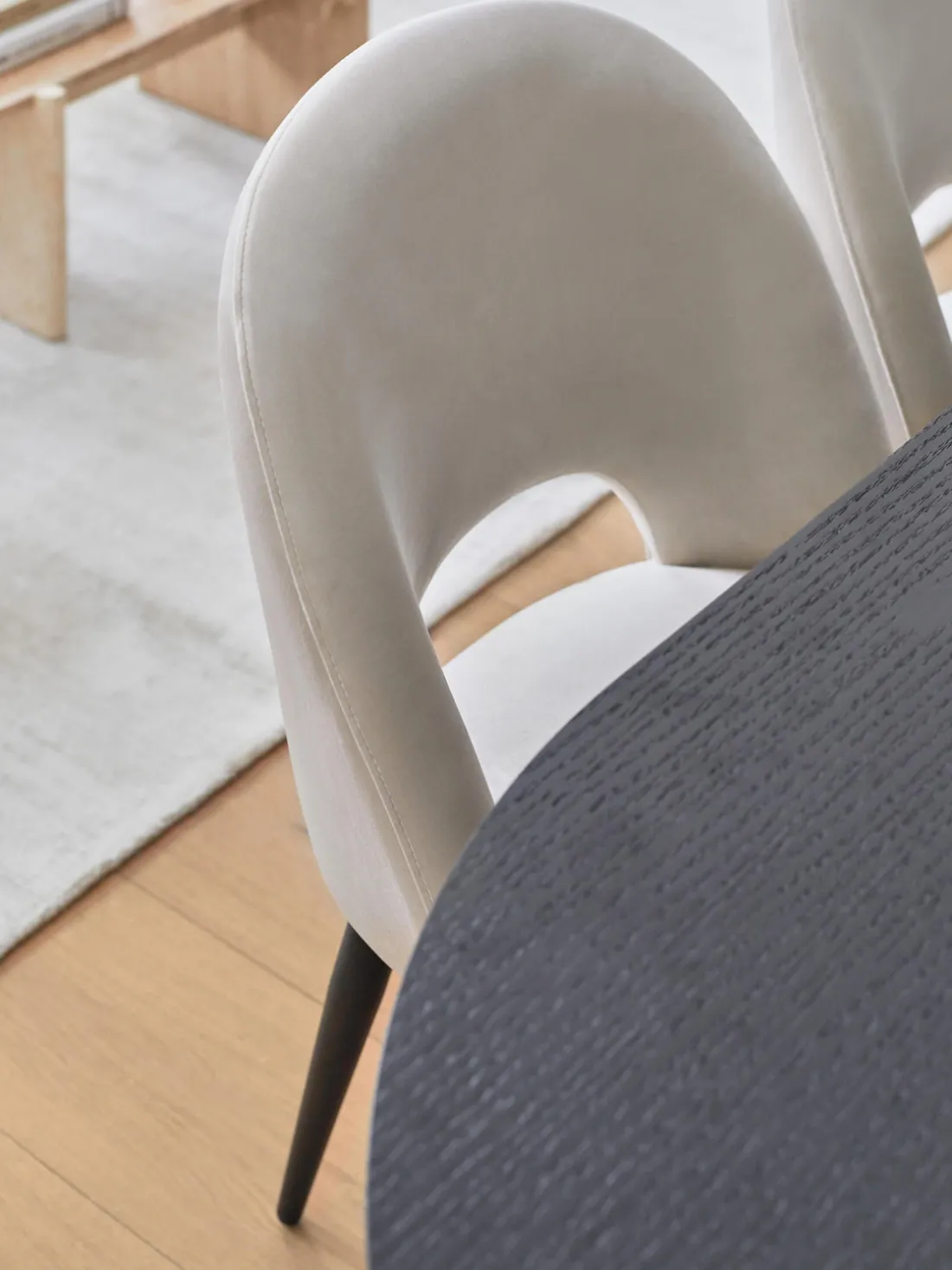 Silla de terciopelo Rachel