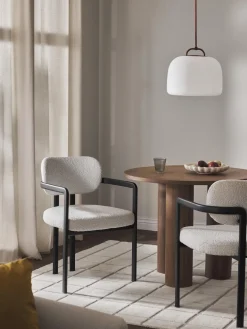 Silla en tejido bouclé Adrien