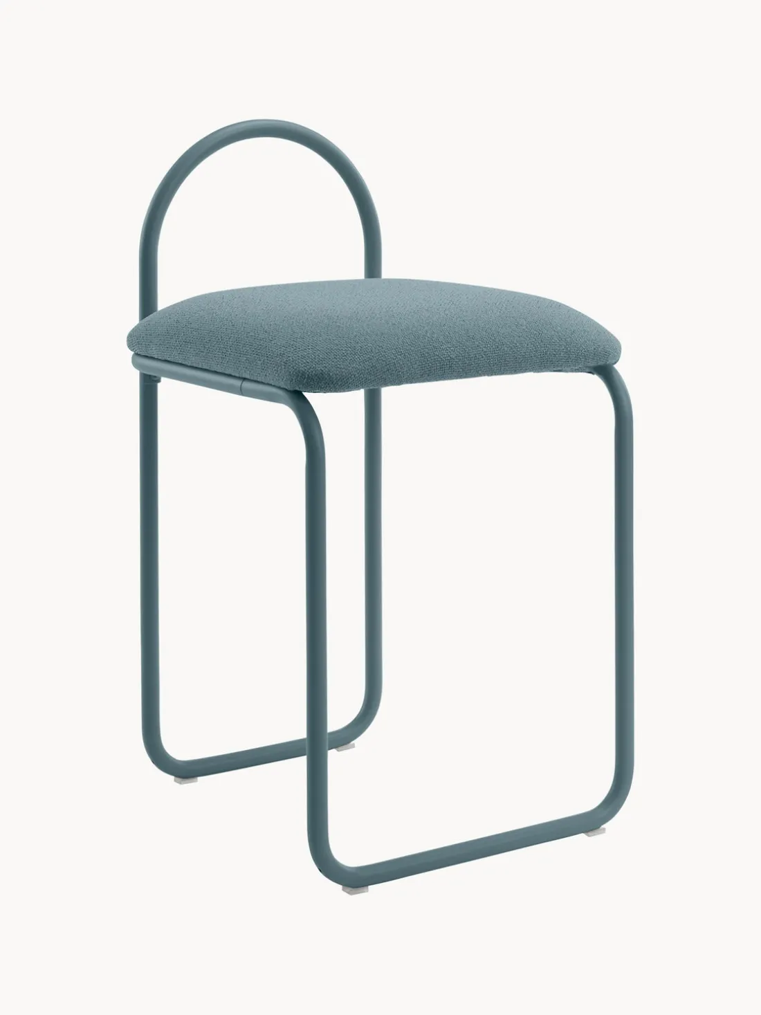 Silla en tejido bouclé Angui