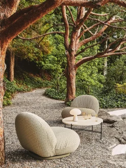 Silla giratoria de jardín Pacha