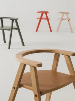 Silla infantil de madera de haya Growing Green