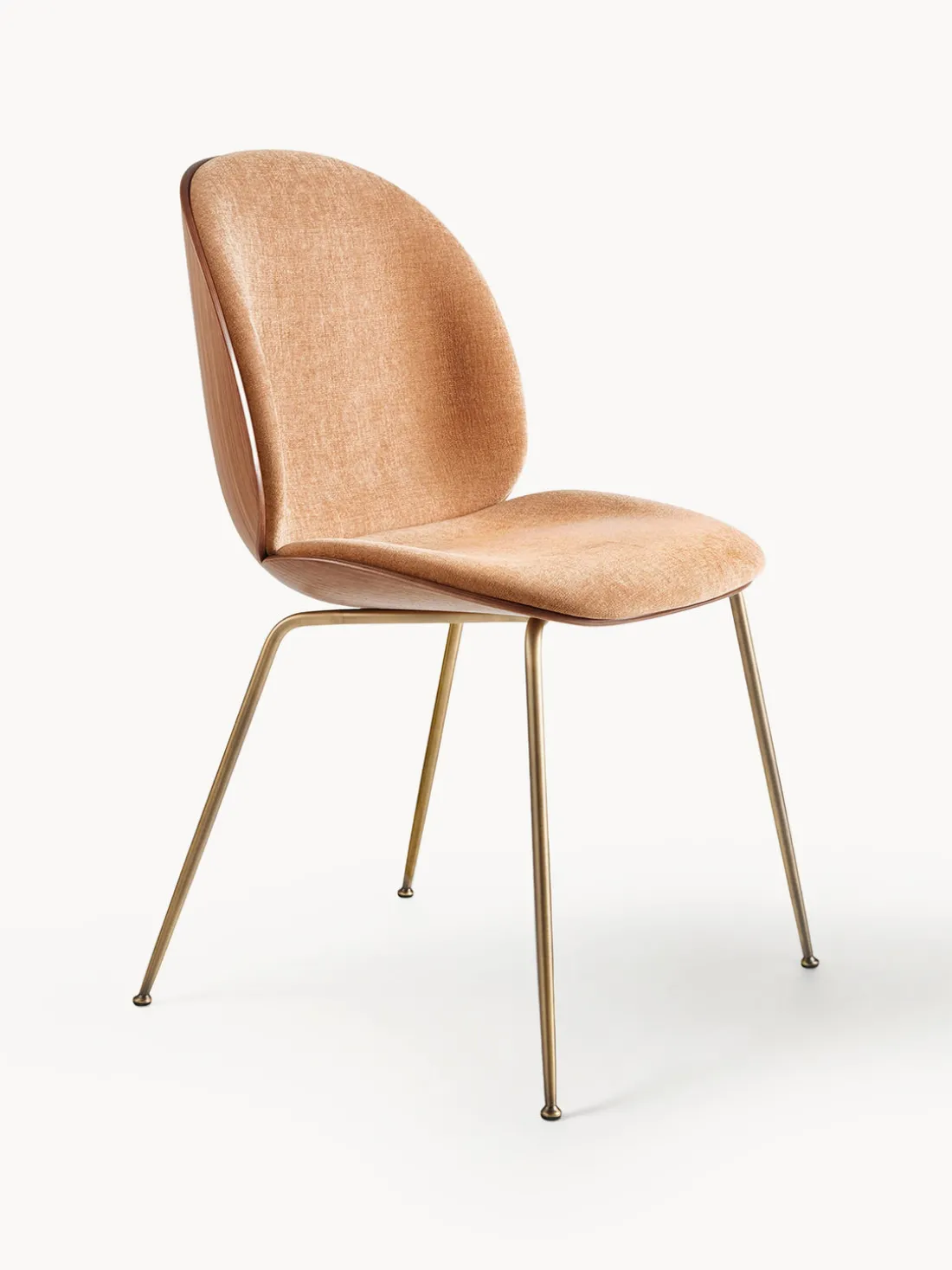 Silla tapizada con asiento Beetle