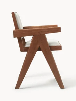 Silla tapizada con reposabrazos Sissi