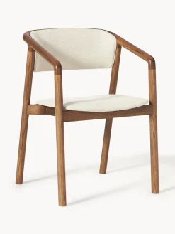 Silla tapizada con reposabrazos Gali