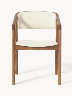 Silla tapizada con reposabrazos Gali