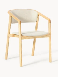 Silla tapizada con reposabrazos Gali