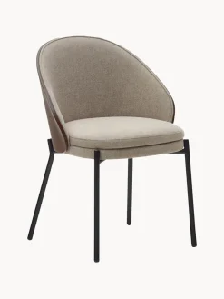 Silla tapizada de chenilla Eamy