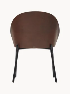 Silla tapizada de chenilla Eamy