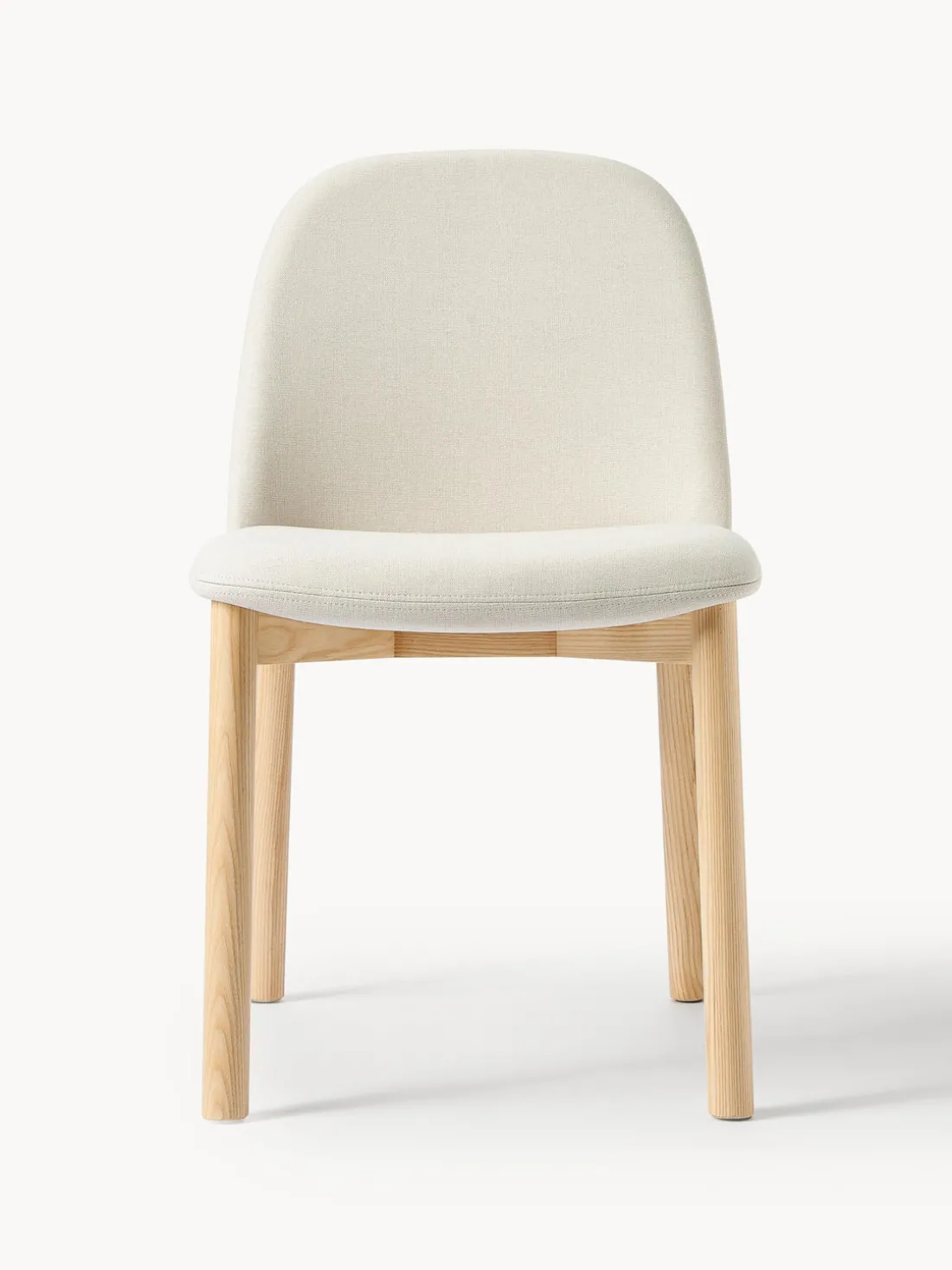 Silla tapizada de madera de fresno Julie