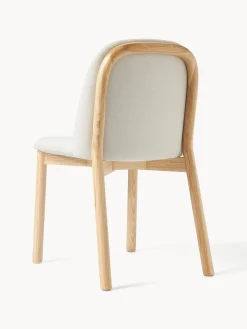 Silla tapizada de madera de fresno Julie