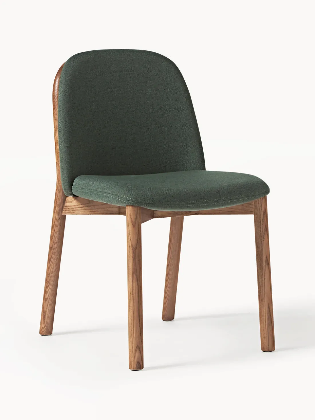 Silla tapizada de madera de fresno Julie