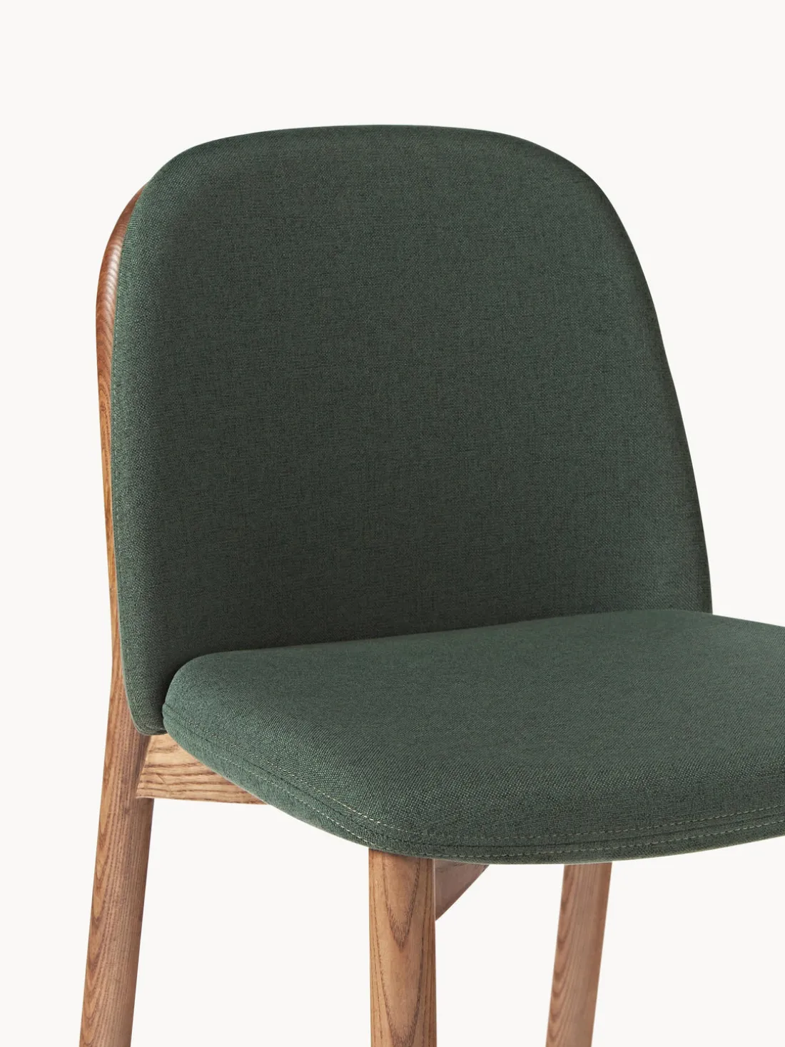 Silla tapizada de madera de fresno Julie