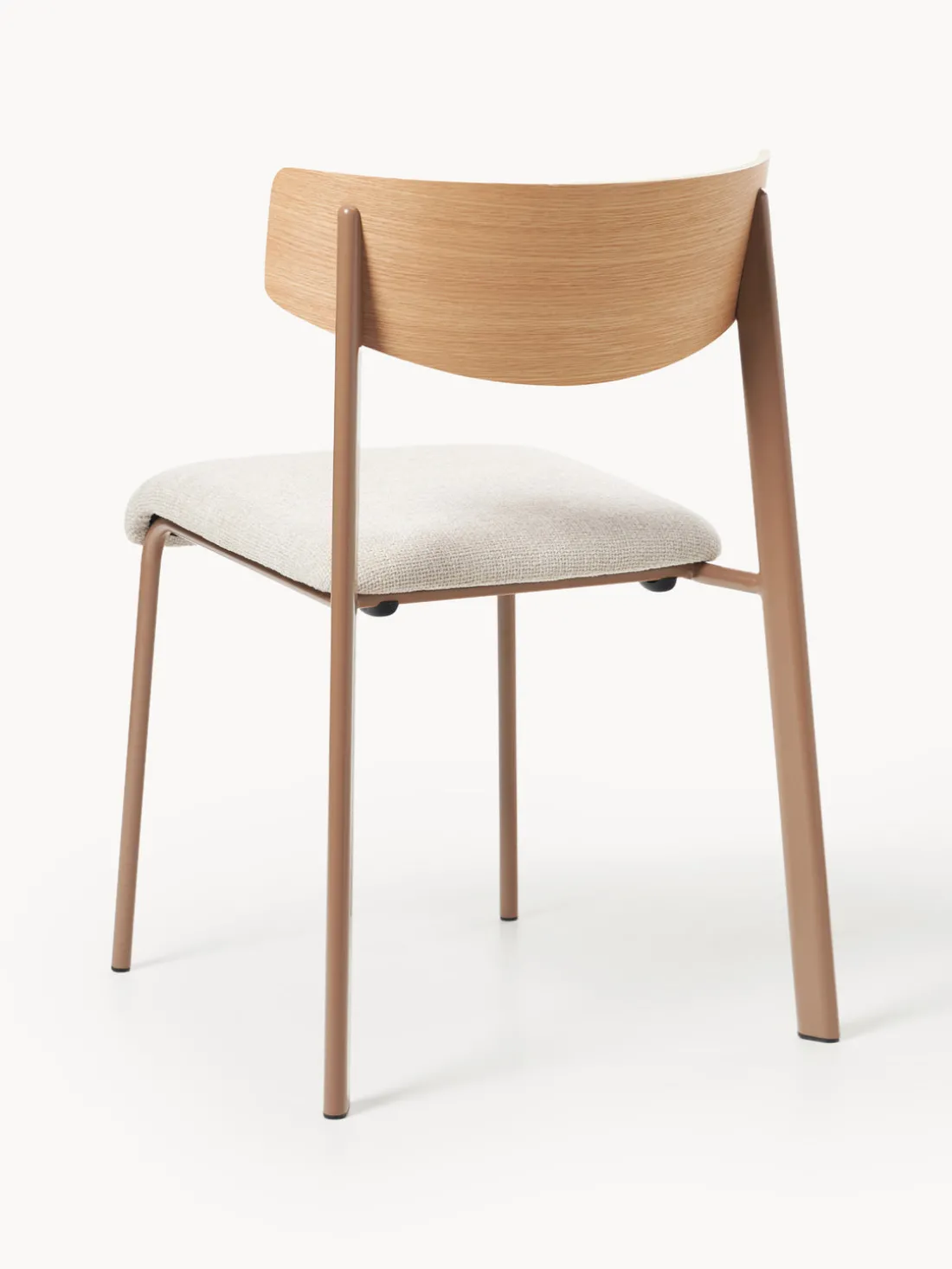 Silla tapizada de madera de roble Nadia