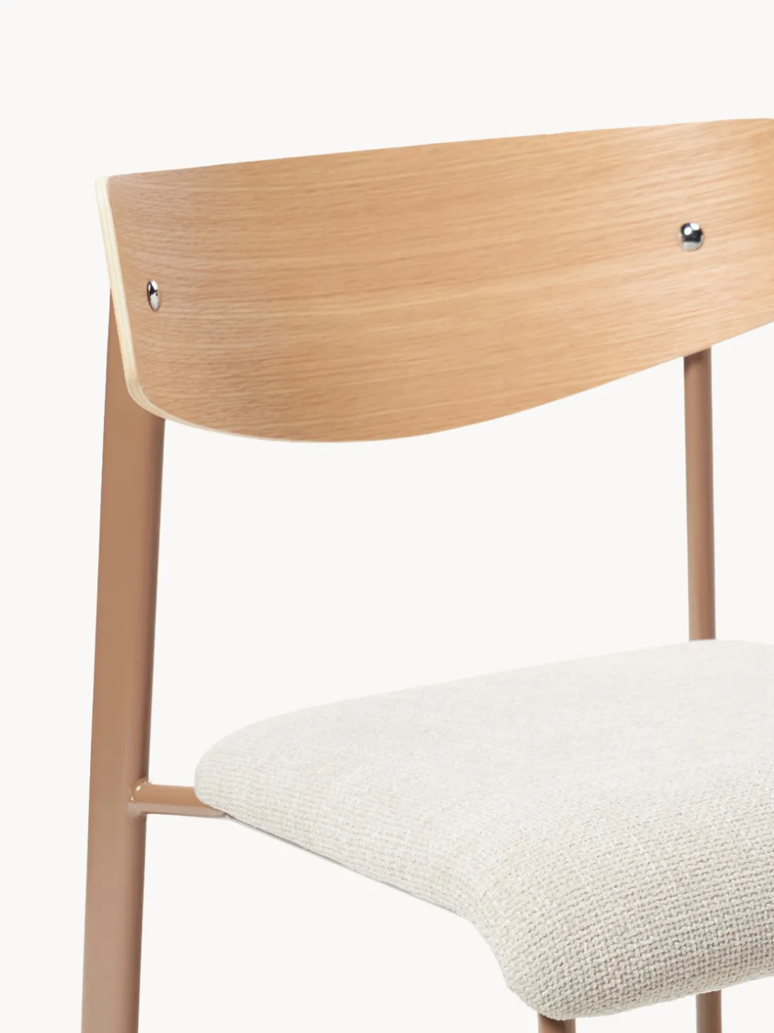 Silla tapizada de madera de roble Nadia