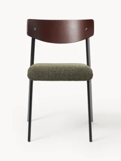 Silla tapizada de madera de roble Nadia