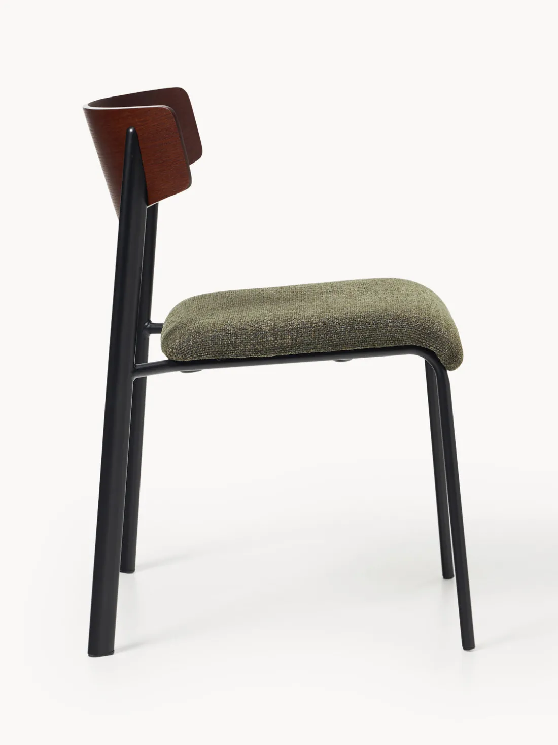 Silla tapizada de madera de roble Nadia