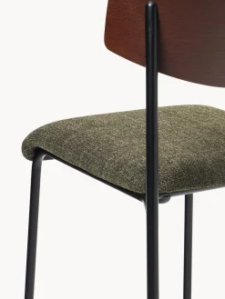 Silla tapizada de madera de roble Nadia