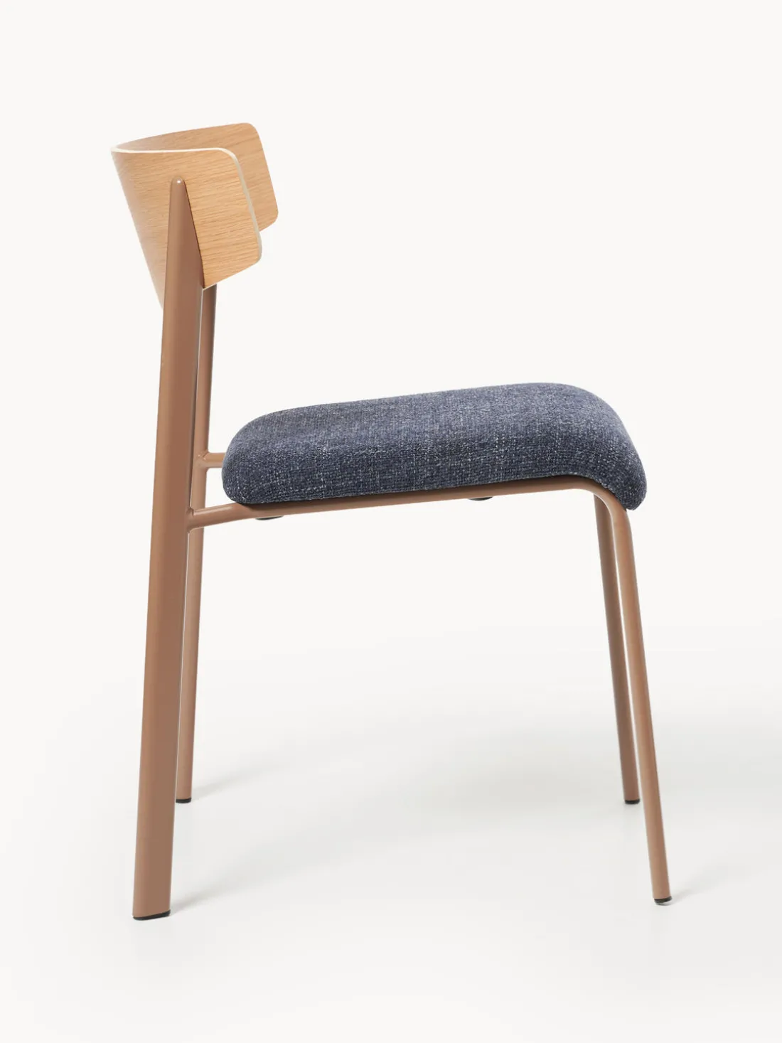 Silla tapizada de madera de roble Nadia