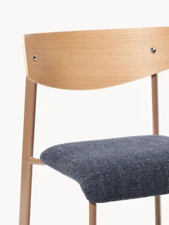 Silla tapizada de madera de roble Nadia