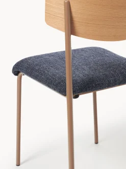 Silla tapizada de madera de roble Nadia