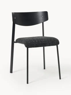 Silla tapizada de madera de roble Nadia