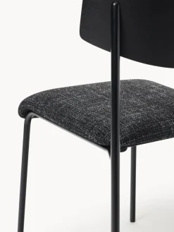 Silla tapizada de madera de roble Nadia