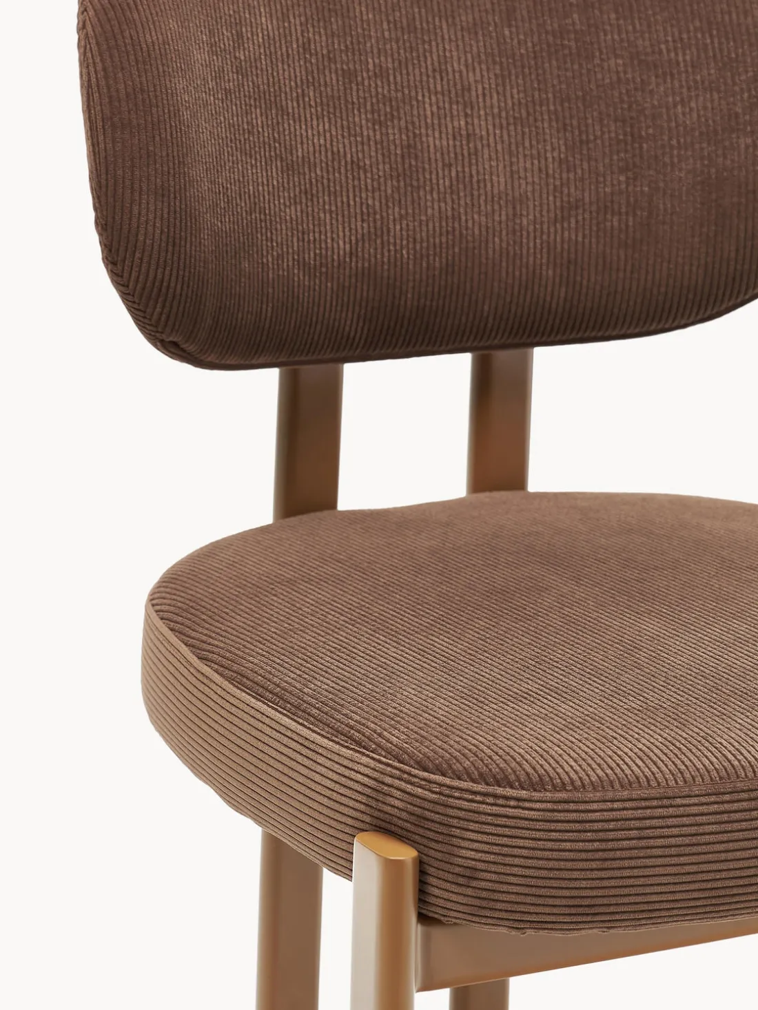 Silla tapizada de pana Adrien