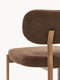 Silla tapizada de pana Adrien