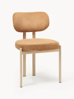 Silla tapizada de pana Adrien