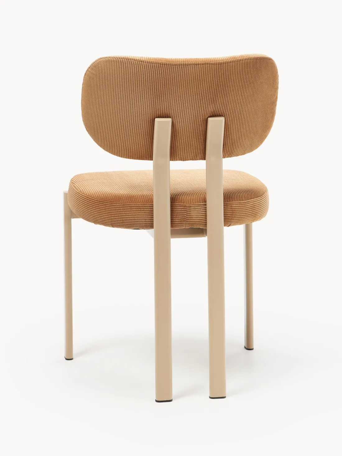 Silla tapizada de pana Adrien