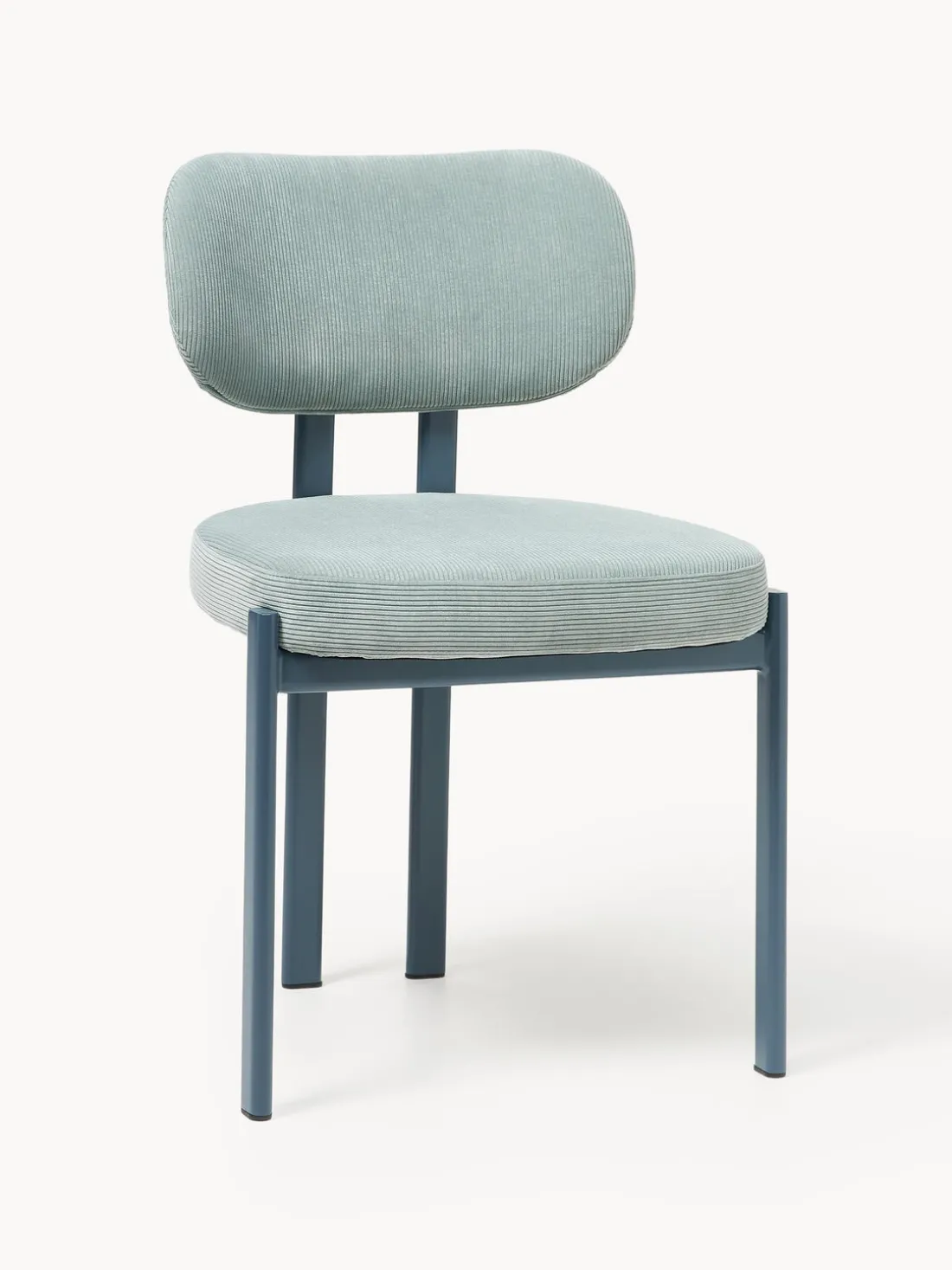 Silla tapizada de pana Adrien