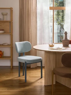 Silla tapizada de pana Adrien